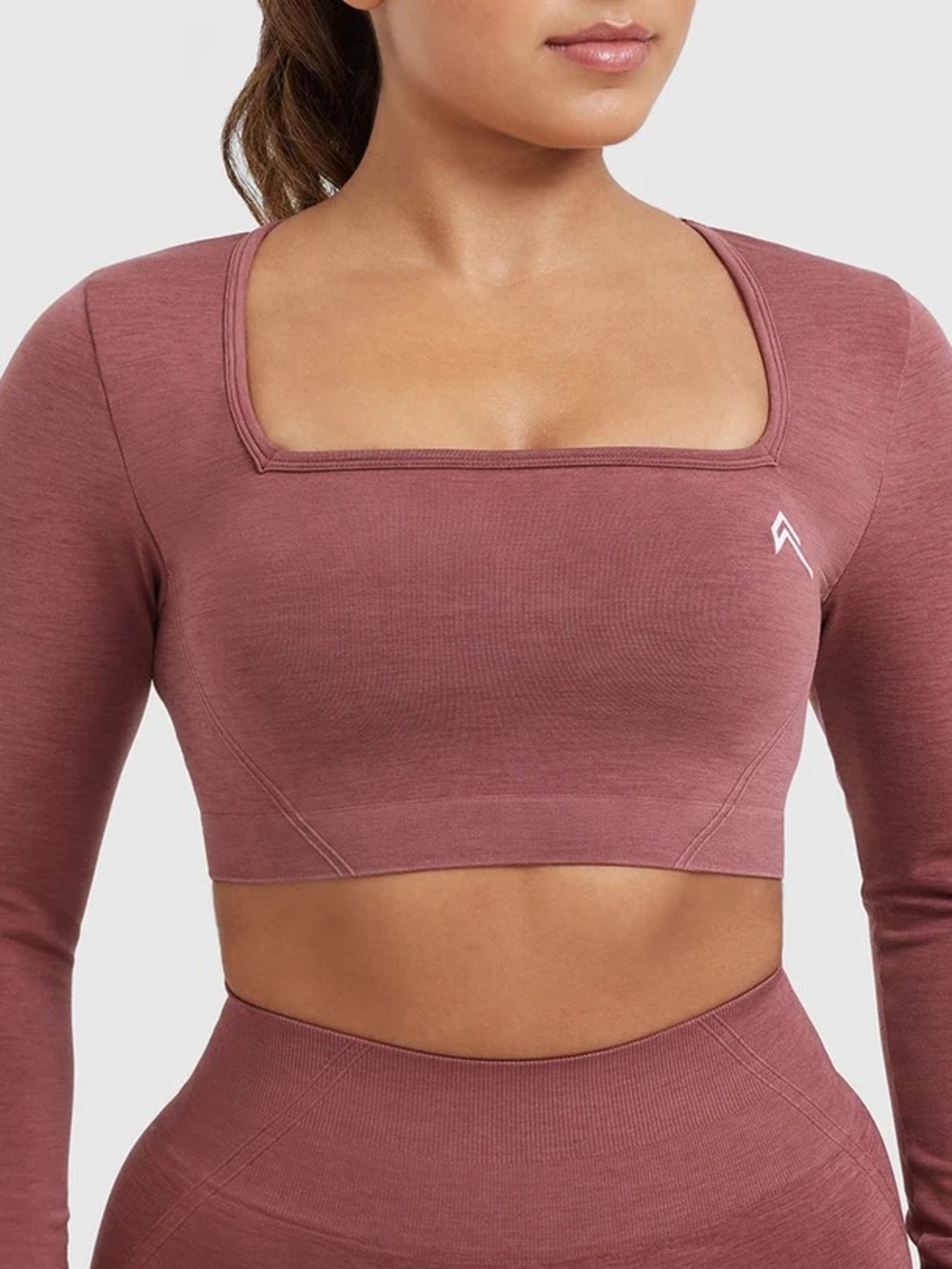 Oner Active EffortlessLift Square Neck Crop Long Sleeve Top